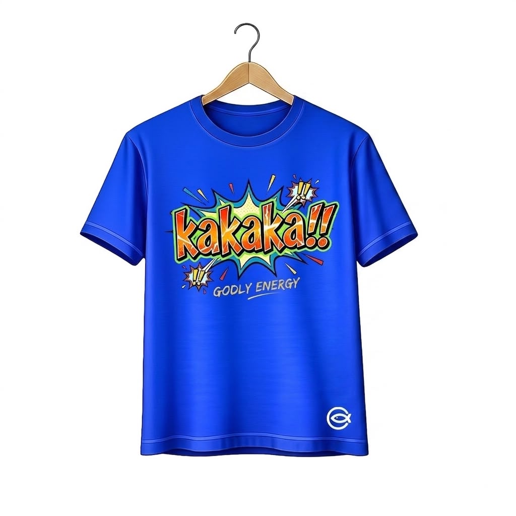 Blue T-shirt | Kakaka! Godly Energy