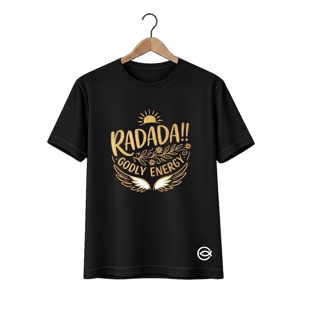 Black T-shirt | Radada! Godly Energy